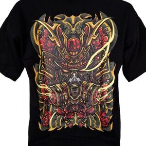 Senshi Warrior T Shirt Mens Size Small Black Samurai Martial Arts